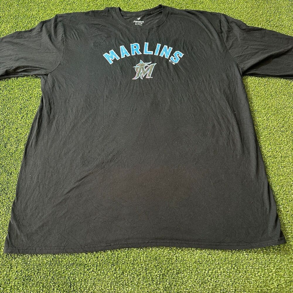 Fanatics Miami Marlins Stephens 22 Men 3XL Black Long Sleeve Shirt NWOT